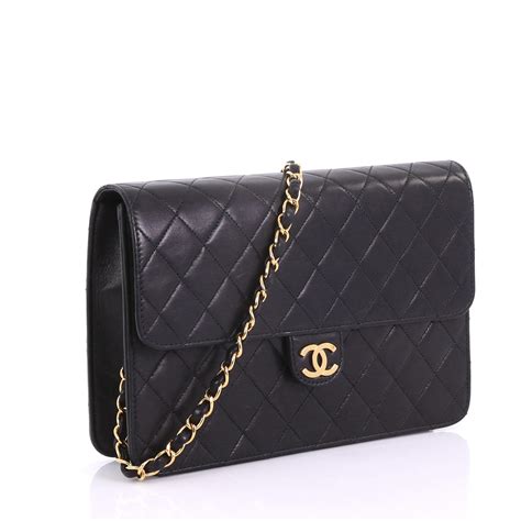 chanel clutch pouch|chanel vintage clutch with chain.